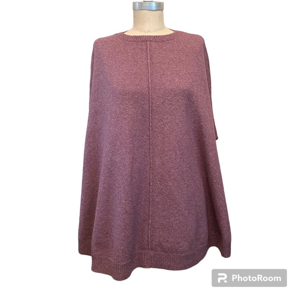 J.Jill plum colored poncho - one size